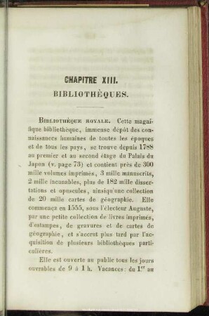 Chapitre XIII. Bibliothèques