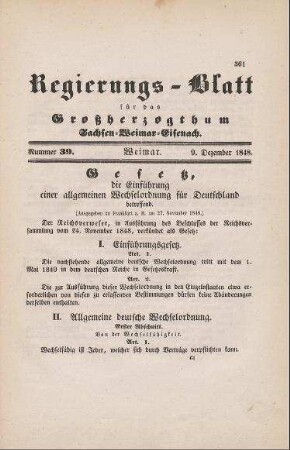 Nr. 39 : 9. Dezember 1848