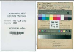 Entnazifizierung Julius Hesterkamp , geb. 03.07.1892 (Friseur)
