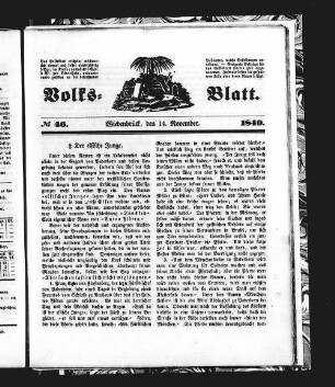 Volks-Blatt : Wiedenbrücker Volksblatt