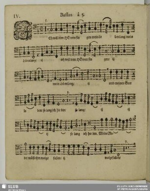 IV. Ich will dem Herren singen