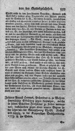 Freymüthige Erklärung gegen diejenigen, welche in seinen Schriften Irrthümer zu finden vermeynen.