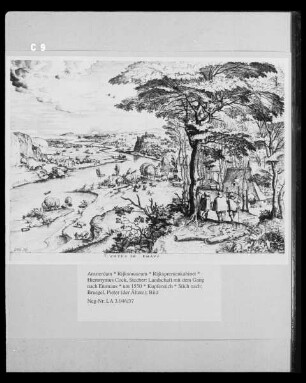 Landschaft mit dem Gang nach Emmaus