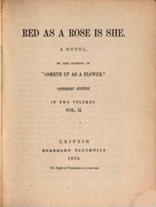Red as a rose is she : a novel, 2
