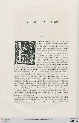 2. Pér. 8.1873: La gravure au salon