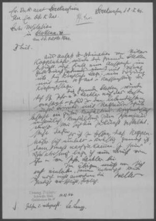 Stetten/Heuchelberg: Visitationsbericht 1946