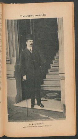 Sr. Luis Baibiene, presidente de la Unión Industrial Argentina - [Retrato] : Transeúntes conocidos