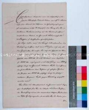 Anschreiben des Kriegs- und des Innenministeriums an Fräulein (Julie?) von Boyen betreffend finanzielle Absicherung nach dem Tod von Hermann von Boyen
