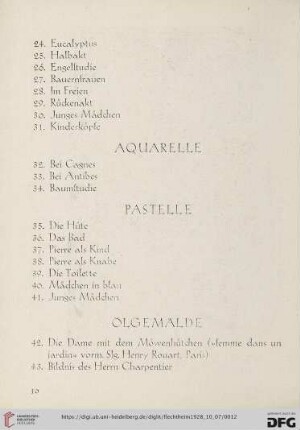 Ölgemälde (Nr. 42-70)