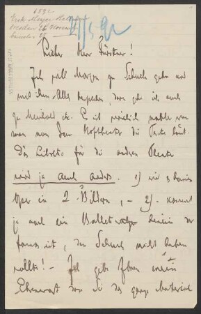 Brief an Adolph Fürstner : 26.11.1892