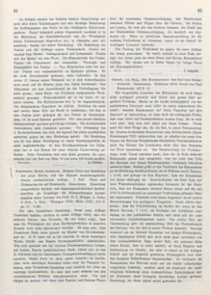 81-82 [Rezension] Staat und Christentum bis auf Konstantin. Kalendarien