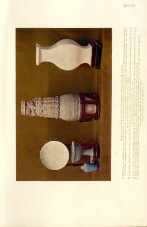 Tafel III. [Sung-Töpfereien mit farbiger Glasur]