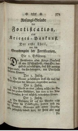 Die Fortification