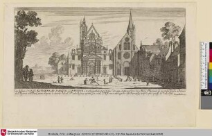 RECEUIL DES PLUS BEAUX EDIFICES ET FRONTISPICES DES EGLIZES DE PARIS, Bl. 3 [SAINCT ESTIENNE ET SAINCTE GENEVIEVE; Ansicht der Kirchen Saint Etienne et Sainte Genevieve]