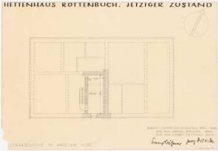 Hettenhaus, Rottenbuch: Grundriss Kellergeschoss 1:50