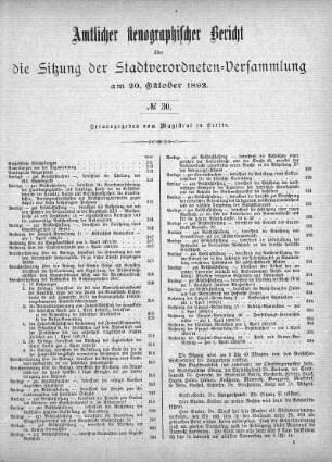 No. 30, 20. Oktober 1892