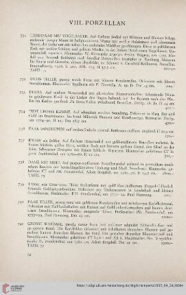 VIII. Porzellan (Nr. 731 - 1343)