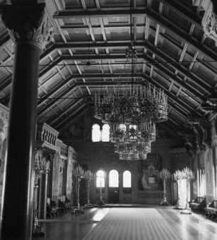 Schwangau-Hohenschwangau. Schloss Neuschwanstein. Palas, 4. Obergeschoss. Sängersaal (1869/1886; J. Hofmann)