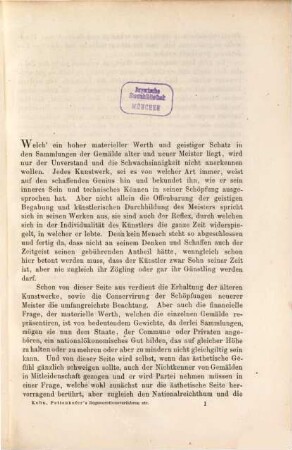 Pettenkofer's Regenerationsverfahren und seine Stellung zur Gemälde-Restauration und Conservirung
