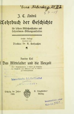 Teil 2: Das Mittelalter und die Neuzeit