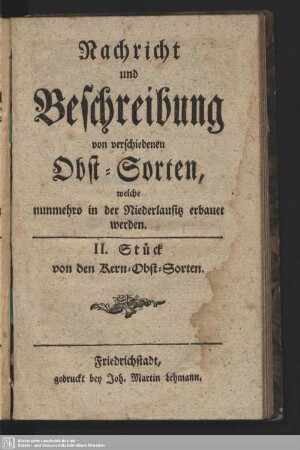 2: Von den Kern-Obst-Sorten