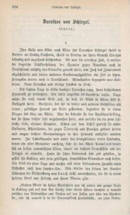 504-524 Dorothea von Schlegel : Schluß