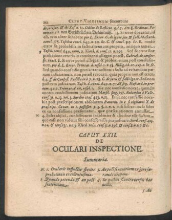 Caput XXII. De Oculari Inspectione.