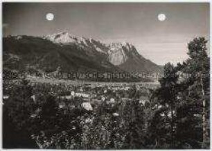 Garmisch-Partenkirchen mit Zugspitzgruppe