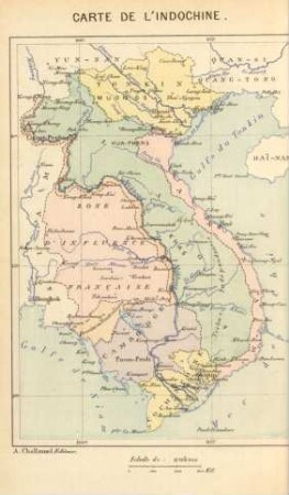 Carte de l'Indochine