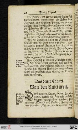 Das dritte Capitel: Von den Tincturen