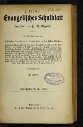 50: Evangelisches Schulblatt - 50.1906