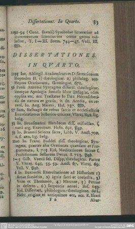 Dissertationes