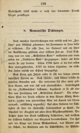8. Romantische Dichtungen
