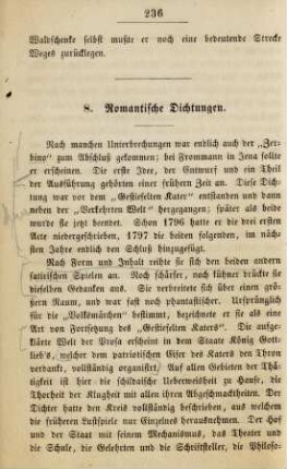 8. Romantische Dichtungen