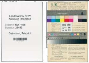 Entnazifizierung Friedrich Gathmann , geb. 04.10.1900 (Elektroingenieur)