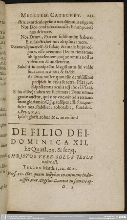 Dominica XII. Ex. Quaest. 29. & seqq.