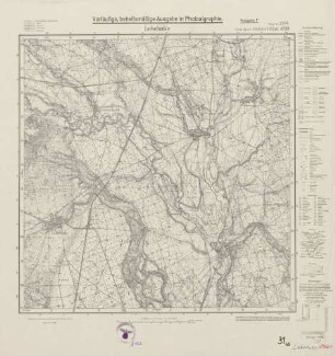 2766 (alte Nr.: 1338) Lebehnke, Meßtischblatt (4cm - Karte)