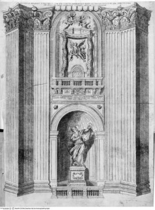 Basilicae veteris Vaticanae descriptio. (Auctore Romano. Cum notis Abbatis Pauli de Angelis, quibus accedit descriptio brevis novi templi Vaticani, necnon utriusque ichnographia) - Tav. 7 Roma, San Pietro in Vaticano, crociera, pilastro di S. Veronica