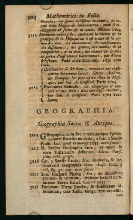 304-317, Geographia - Chronologici