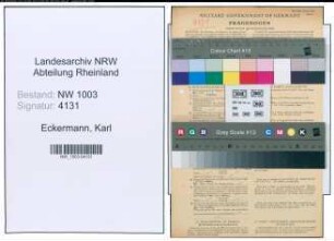 Entnazifizierung Karl Eckermann , geb. 15.04.1921 (Milchverteiler)