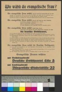 Flugblatt der DVP zur Landtagswahl und Reichstagswahl am 14. September 1930