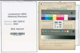 Entnazifizierung Heinrich Stoll , geb. 18.05.1909 (Pfleger)