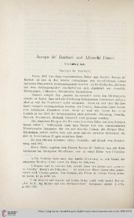 21: Jacopo de' Barbari und Albrecht Dürer