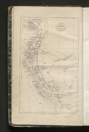 Map of Peru at the period of the conquest