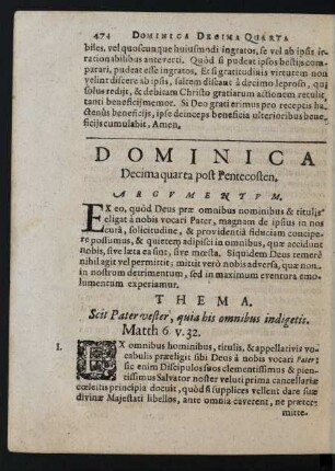 Dominica Decima quarta post Pentecosten.