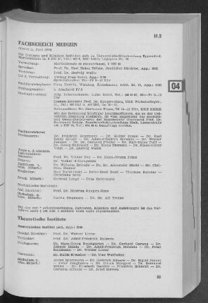 Fachbereich Medizin