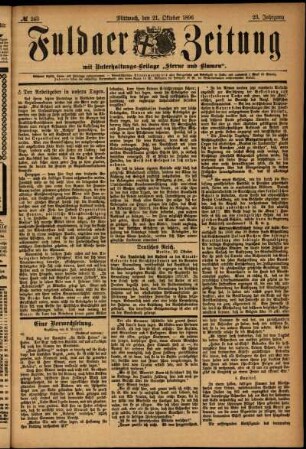 Ausgabe vom Mittwoch, den 21. Oktober 1896.