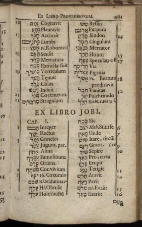 Ex Libro Jobi.