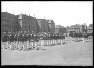 Döbeln. Das Abholen der Fahnen, 11.Infanterie-Regiment 139