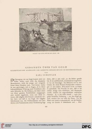 Gedanken über Van Gogh: gelegentlich der Ausstellung der Sammlung Kröller-Müller im Kronprinzpalais